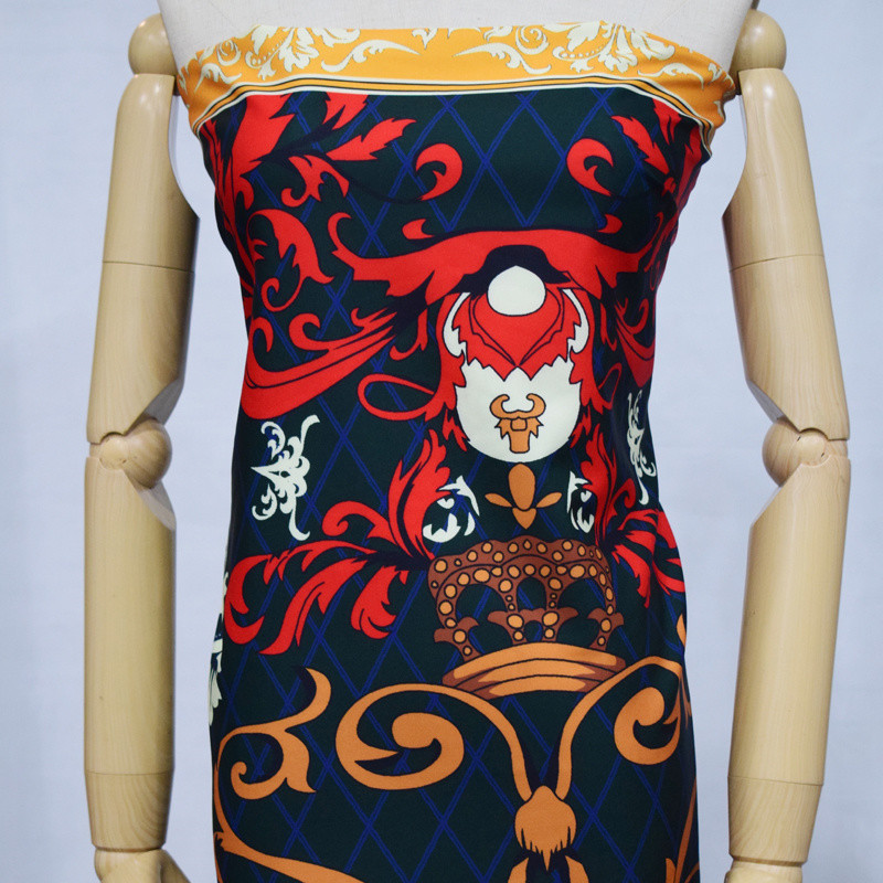 ODM Black Polyester Fabric For Clothes DIY Decoration