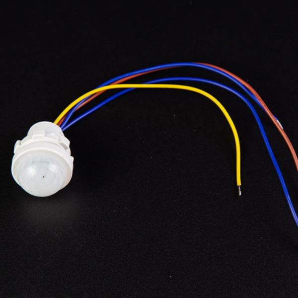 12V / 24V LED Sensor Accessories PIR LED Sensor Round Milky For Home Cabinet