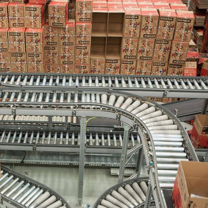 Φ‌50 PVC Taper Sleeve Motorized Conveyor Drive Roller, Curved Conveyor Drum Motors 24V 40W