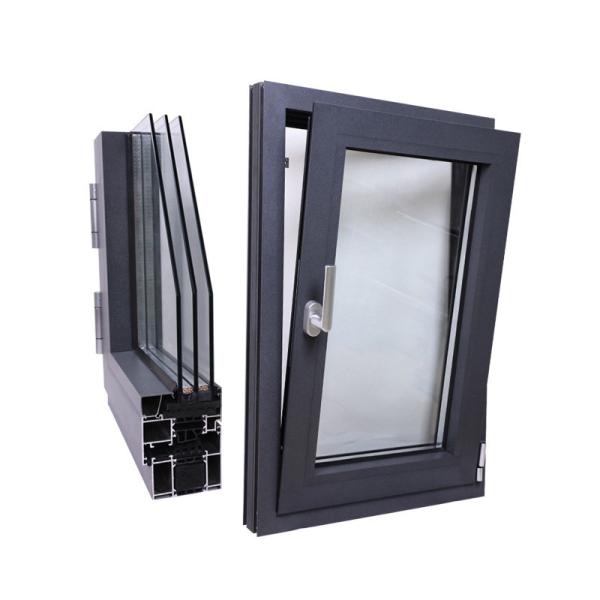 Level 6 Water Tightness Customize Aluminum Casement Glass Windows Energy