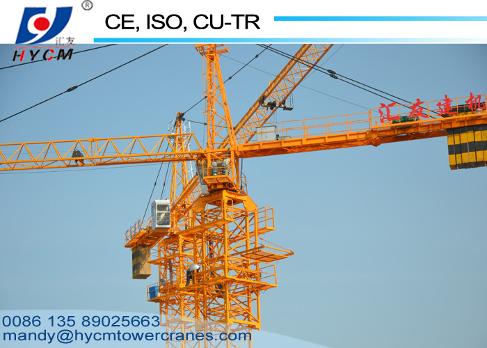 HYCM Stationary 6ton 50m Boom Hammerhead Tower Crane QTZ60(5012) for High Rise Building
