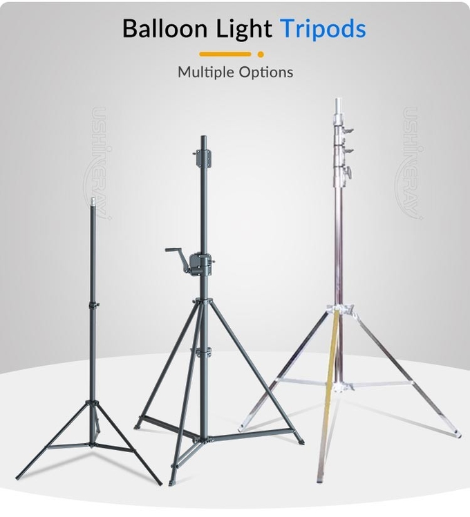 700w Mobile Balloon Light Tower With High Luminosity For Construction And Roadwork