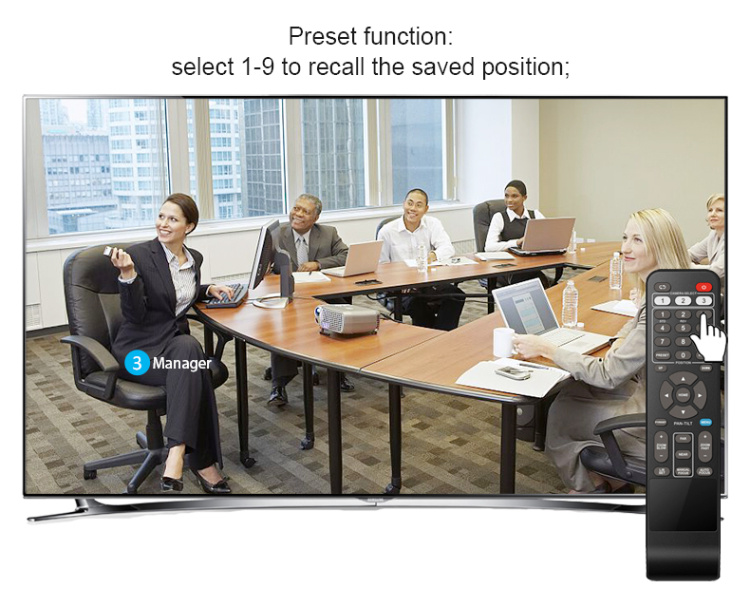 Nv10A 10X Zoom HDMI/SDI/USB 3 Video Outputs HDMI HD1080p Video Conference Camera