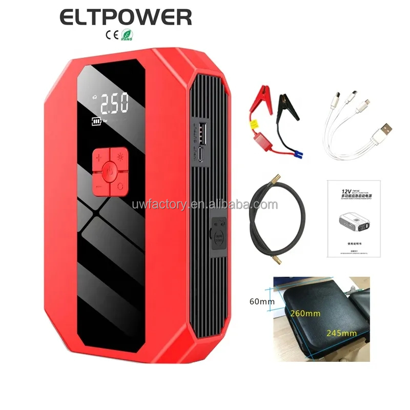 CAR POWER STATION Mini Multi-Function Automotive Portable Car Battery Jump Starter for Versatile Applications