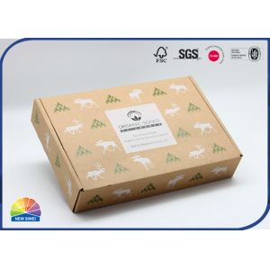 OEM Pattern Printing Paper Socks Corrugated Mailer Box With Custom Logo