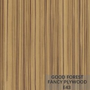  Melamine Fancy Plywood Board OEM Zebra Wood Plywood Customized Manufactures