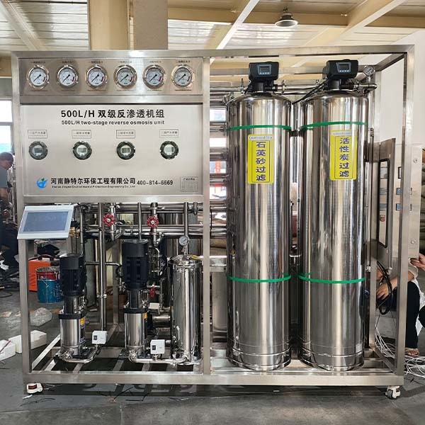 0.5 tons of Double-stage reverse osmosis water treatment for Industrial