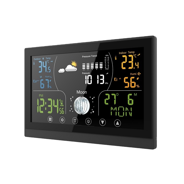 5V 3A Wireless Weather Station Digital Weather Thermometer With Pressure Sensor