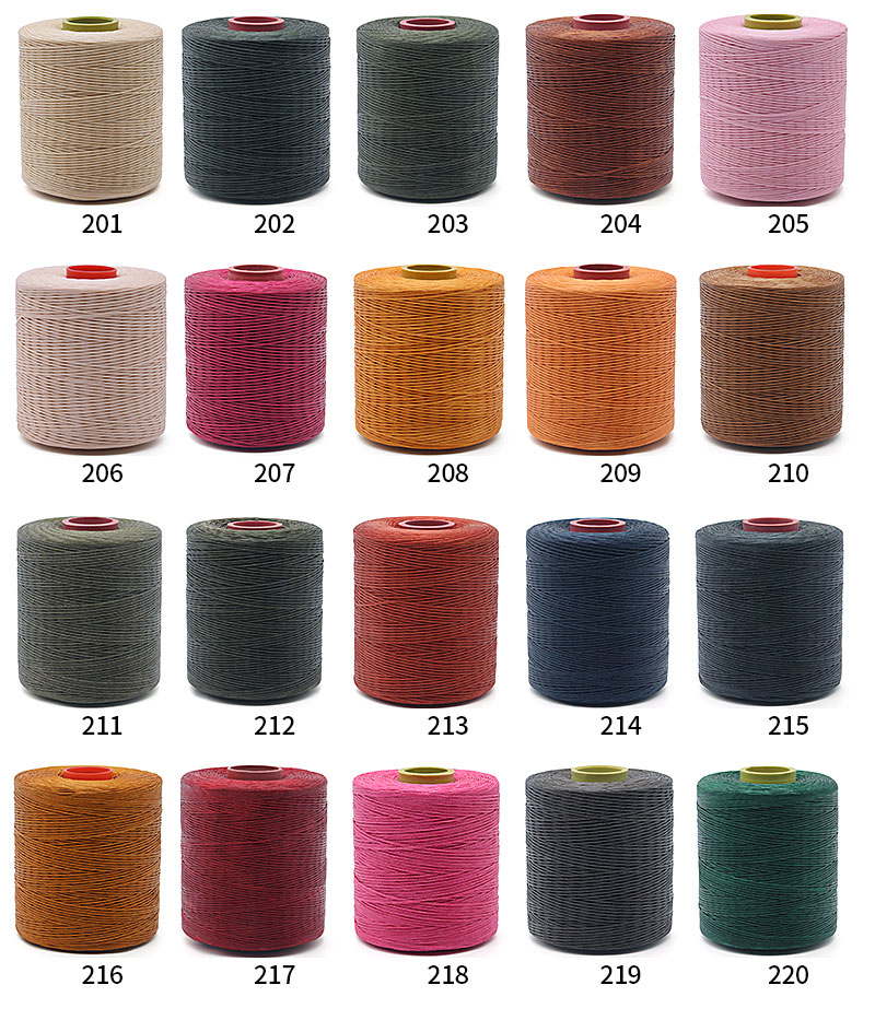 Diameter 2mm 400g Polyester Wax Bonded Braided Thread for Leather Sewing Thread 420D/16