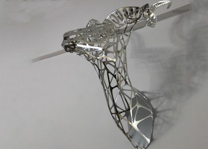 Mirror Polishing Giant Ant Stainless Steel Sculpture Corrosion Stability