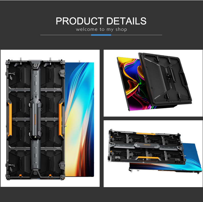 Mobile Led Screen Rental Full Color P3.91 Cube LED Screen For Concert Stage Background Video Wall