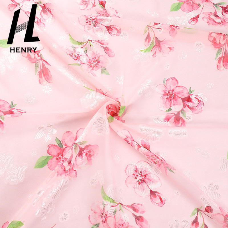 Custom Pattern Soft Tulle Fabric Chiffon Floral Print For DIY Decoration