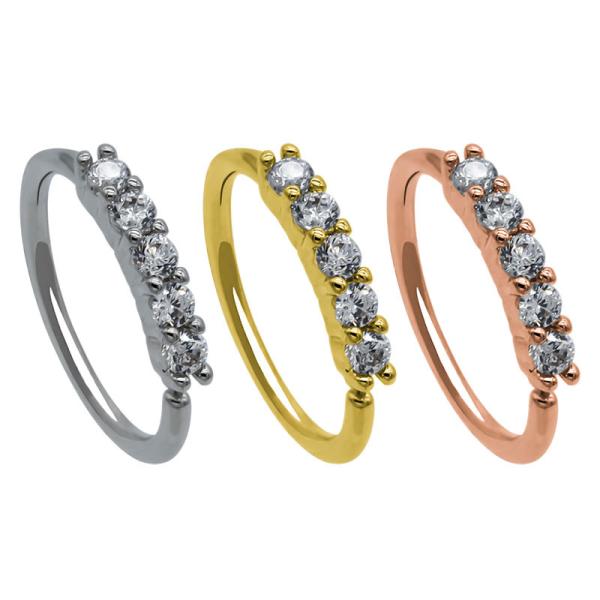 Septum Nose Piercing Helix Cartilage Hoop Surgical Stainless Steel Earring