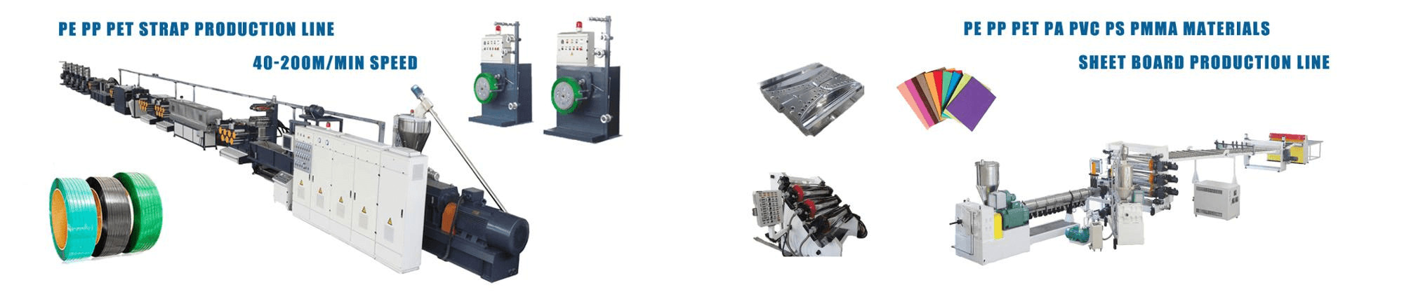 Plastic Packing Strip Making Machine PP PET Strap Band Extrusion Line