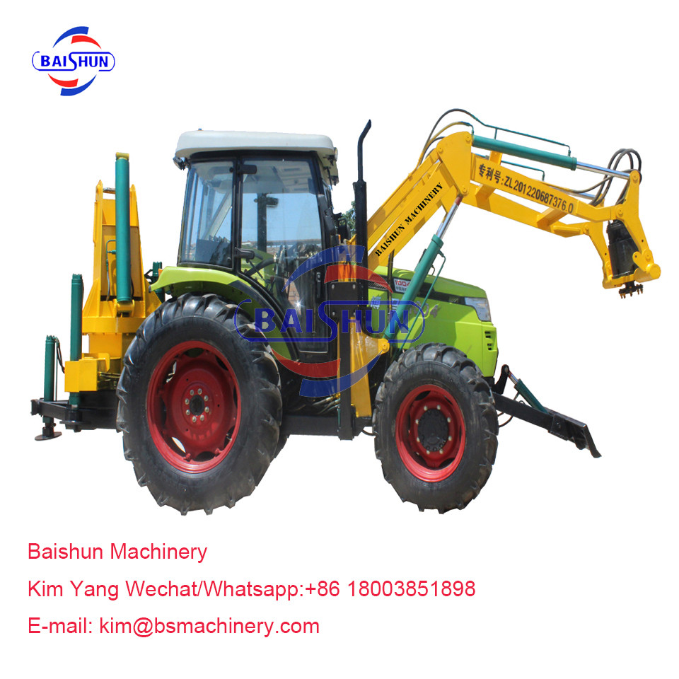 Digging And Drilling Pole Erection Machine For Solar Power System 100-2000MM