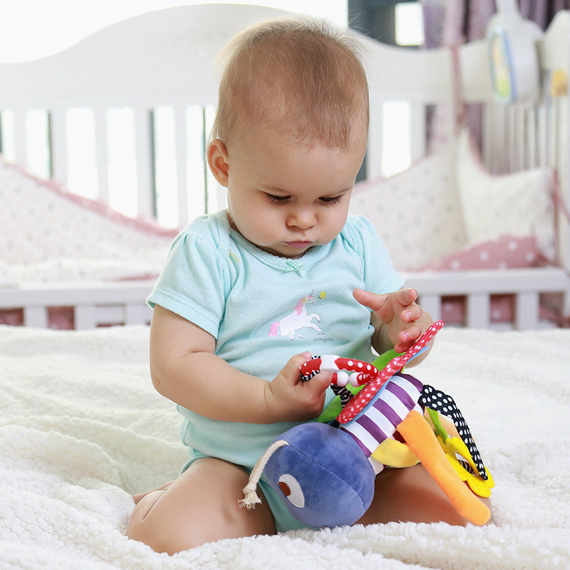 Handbells 26*27cm Baby Hanging Rattle Toys For Stroller