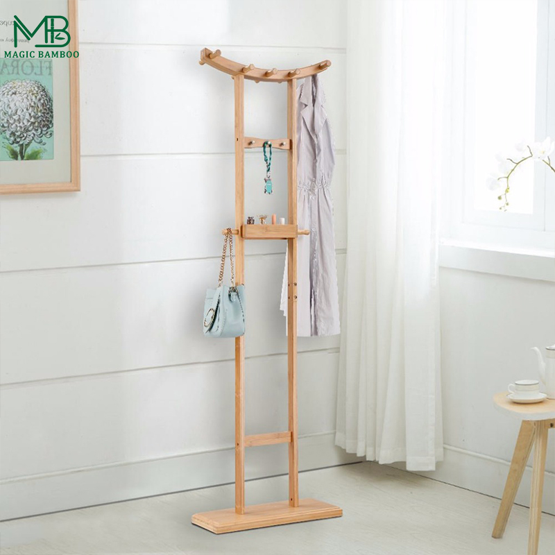Nordic Style Living Room Special Bedroom Storage Rack with Standing Type Coat Rack