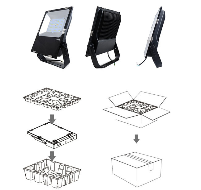 Weatherproof 70 Watt Outdoor LED Flood Lights 4500K For Warehouses