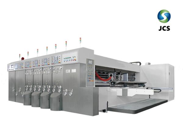 Energy Saving Carton Box Printing Machine , Rotary Die Cutting Machine For