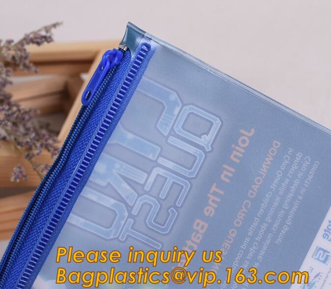 Plastic Bag OEM Custom PVC Loop Handle Image Printed Plastic Shopping Bag,Promotional Clear Waterproof Plastic Cosmetic
