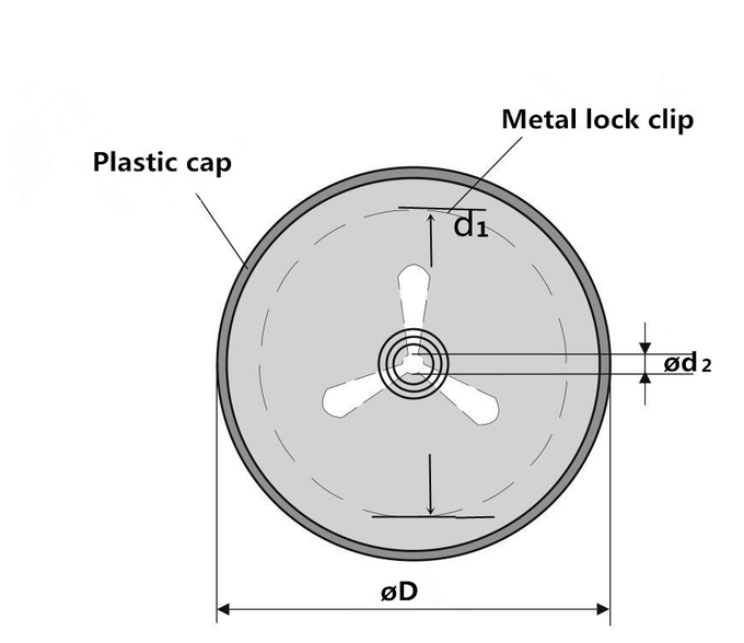 Plastic Cover Dome Cap Washer For Fixing Insulation Weld Pins 0