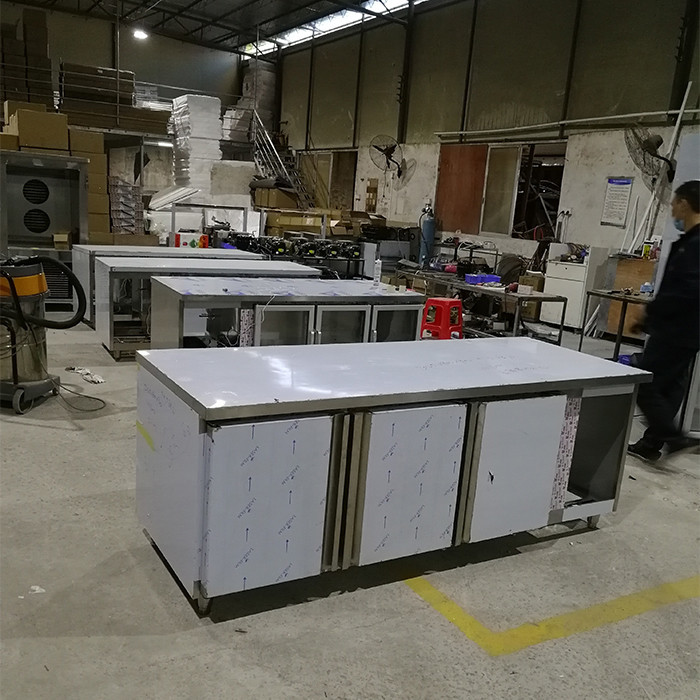 6ft 550L Commercial Stainless Steel Refrigerator Freezer