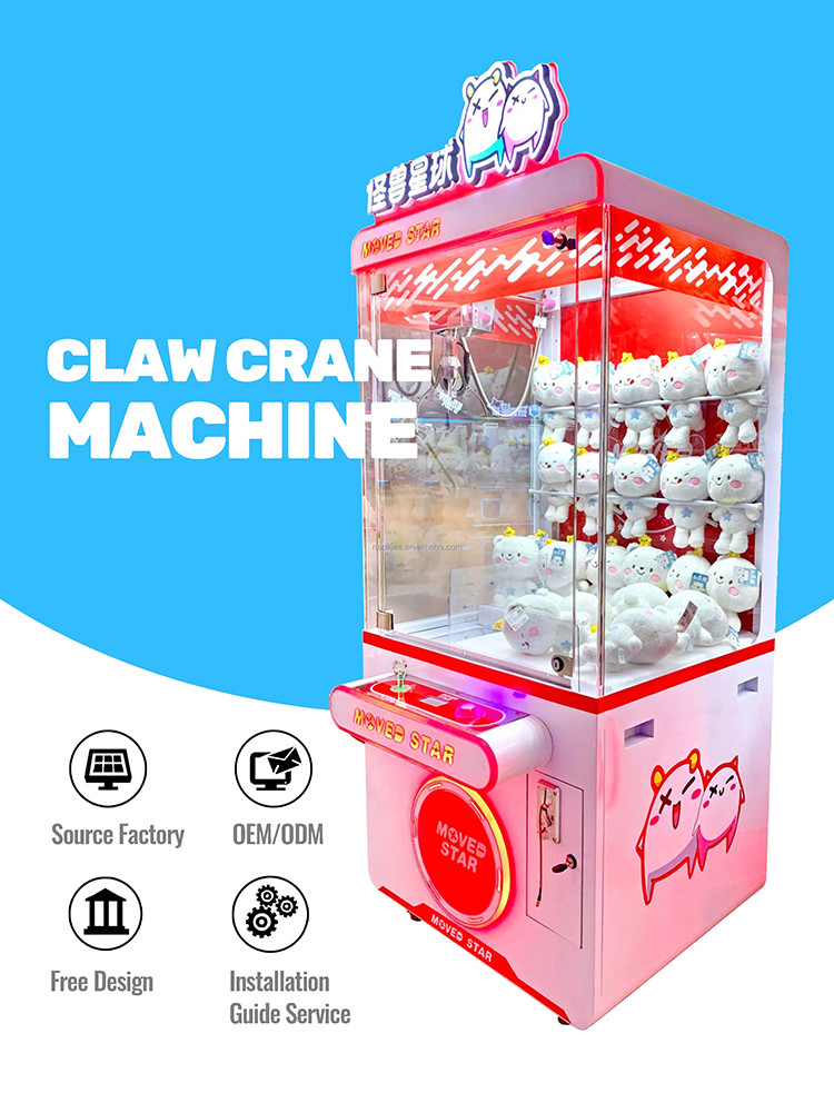 Coin Operated Crane Claw Machine For Sale Plush Toys For Claw Machine Toy Crane Machine