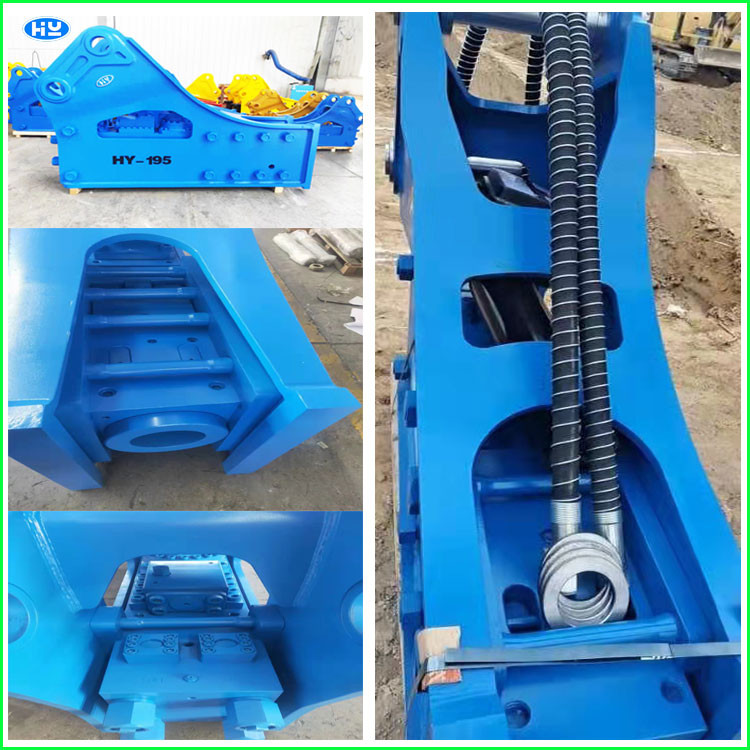Demolition Excavator Mounted Crusher 2-4T Q345B Steel Small Hydraulic Breaker