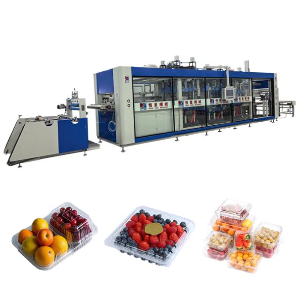 Quality High Speed Pressure Thermoforming Machine with 710×850mm Forming Area 4 Station PLC Control and Remote Monitoring for sale