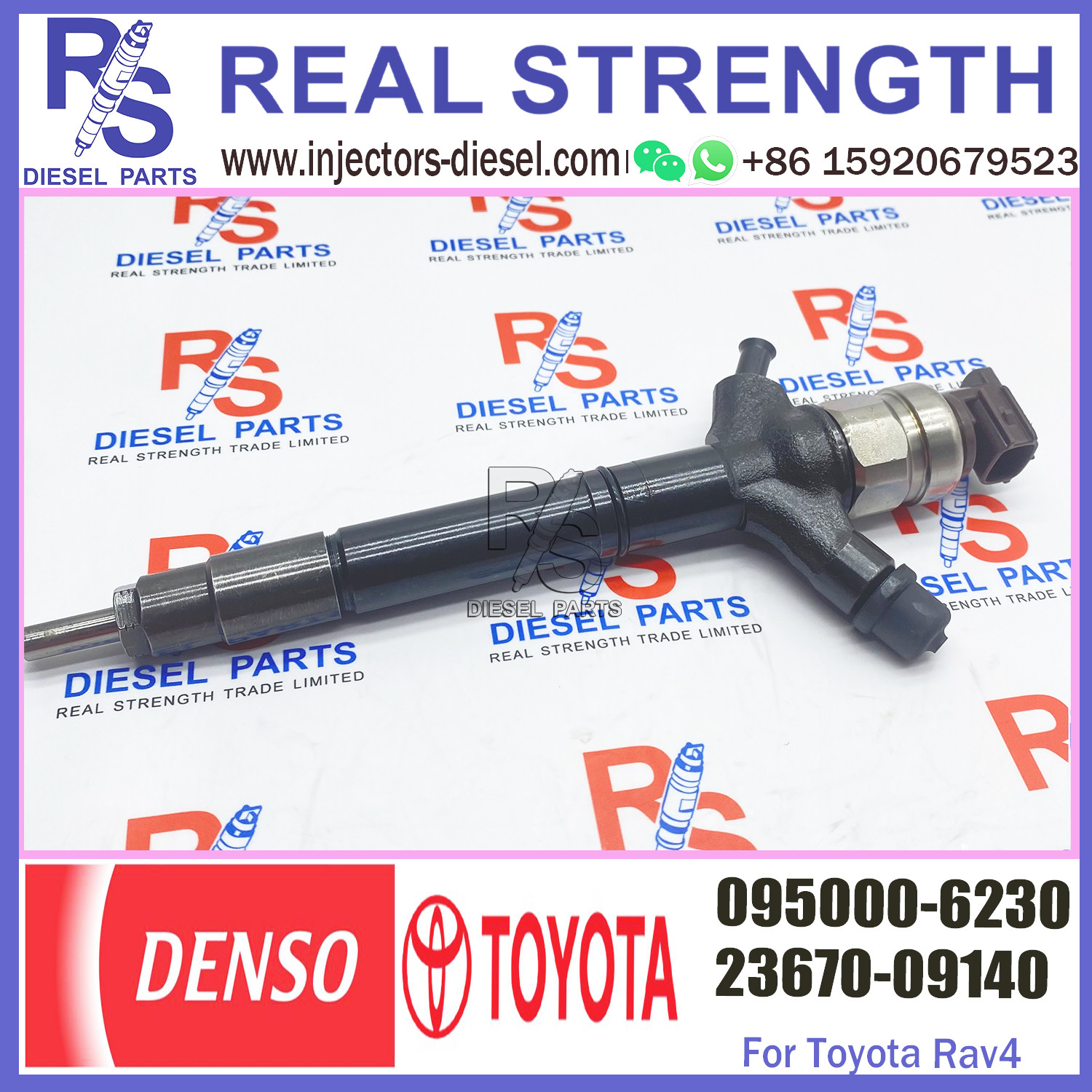 Toyota 2AD-FTV Injector Diesel Common Rail 23670-0R020 23670-0R170 23670-0R120