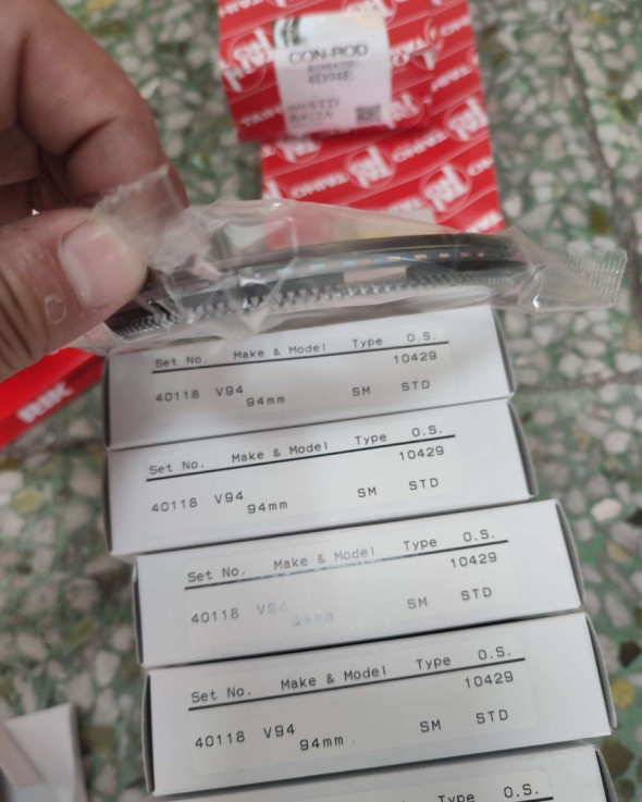Japanese RIK Piston Rings, Isuzu C240 5-12121-021-0, Yangma 4TNE94 , Mitsubishi S4E, S4S For Diesel Forklifts