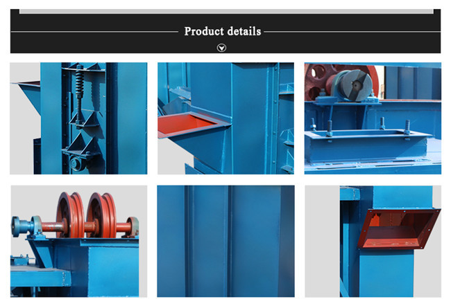Wear Resistance Belt Bucket Elevator Cement Transportation Elevator Conveyor