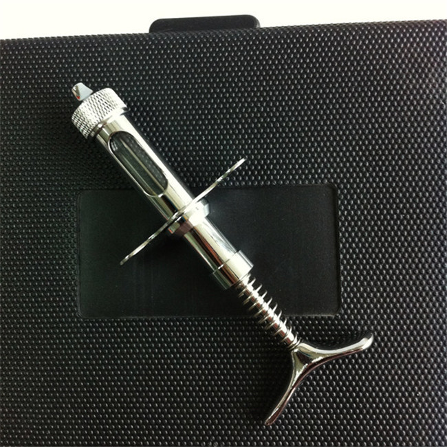 Veterinary 2ml Stainless Steel Plunger Syringe Automatic Injector