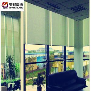 China custom metallic translucent chain fabric roll up blinds mechanism fabric roll shads roll up and down fabric curtain manufacturer on sale