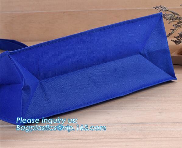 Custom Promotional Gift Foldable PP Printed Garment Cheap Drawstring Tote Fabric Laminated Recyclable Non Woven Bag, pkg