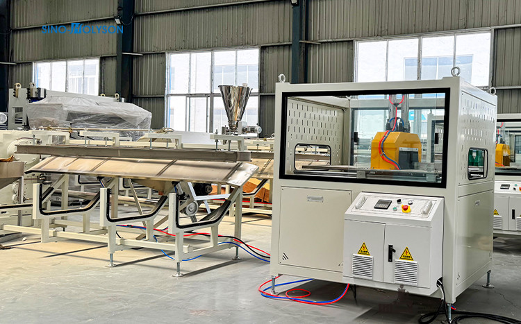 37kw Twin Screw Extruder WPC Solid Door Frame Extrusion Line