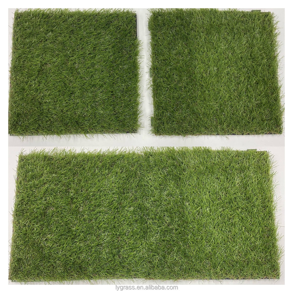 18mm 50mm Artificial Putting Green 30x30 Interlocking Grass Deck Tiles