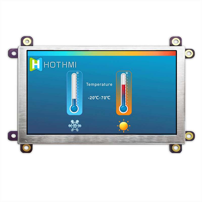 Industrial VGA HI LCD Module , 600cd/M2 5 Inch LCD Screen HI TFT-050T61SVHDVNSDC