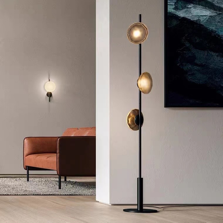 Elegant Home Decor Modern Gold Color Metal Classic LED Floor Lamp For Living Room