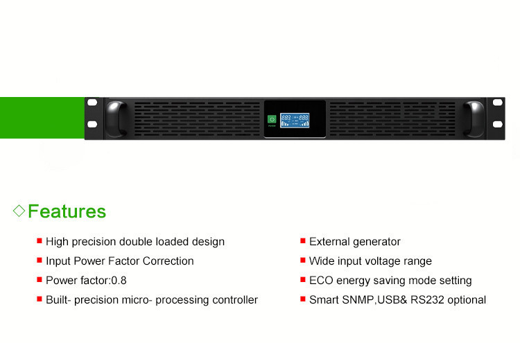 1KVA 3KVA Single Phase Online UPS Network Rack Mount Battery Backup