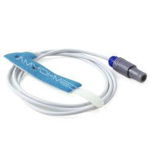 China 0.9m White Lemo Disposable Spo2 Sensor Customized 7Pin Sponge on sale