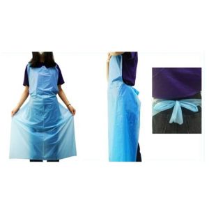Environmentally Friendly Disposable Polyethylene Aprons With Waist Tie Closure