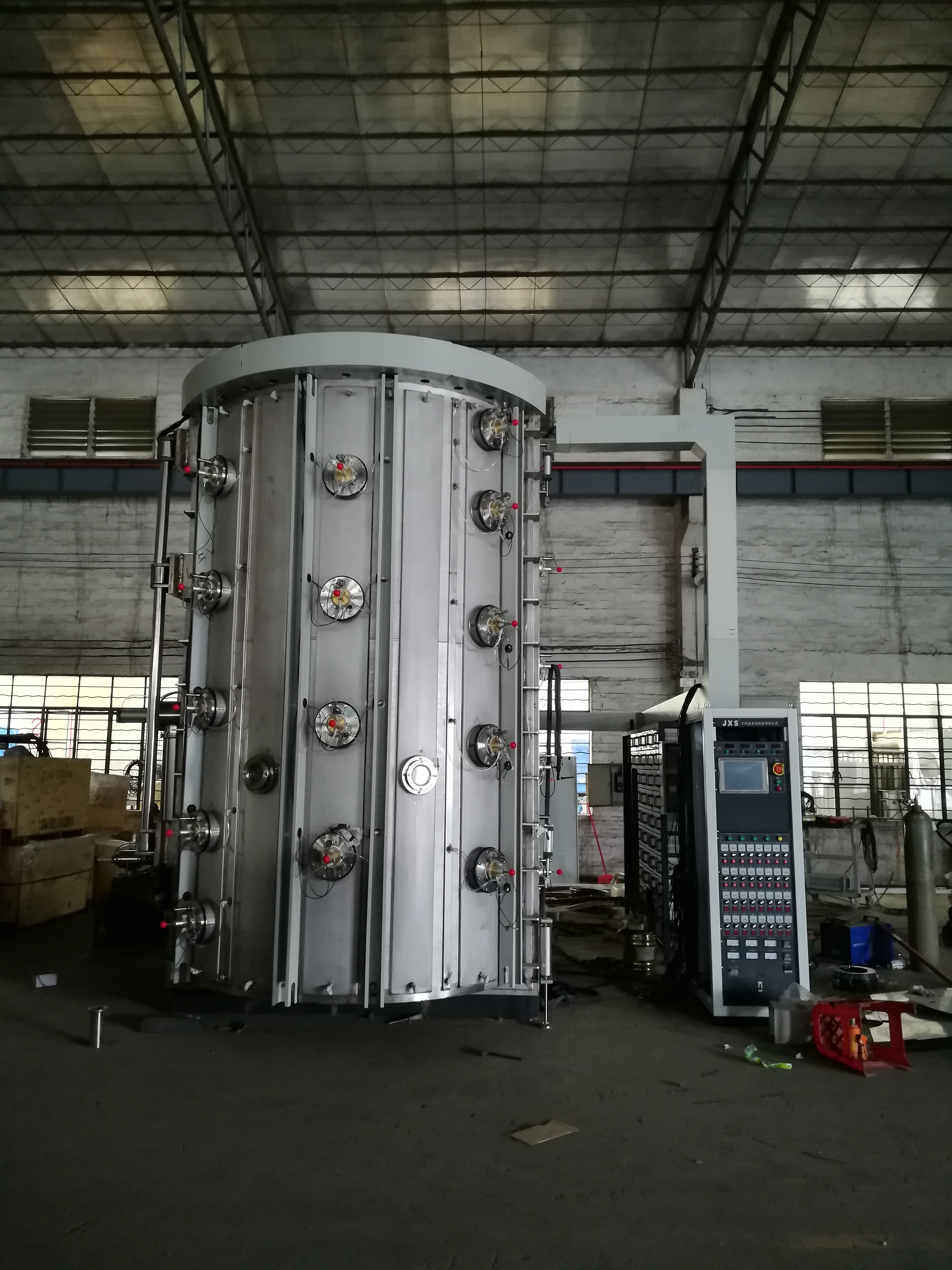 Stainless Steel Furniture Gold Titanium Coating Machine , PVD Vacuum Coating Machine