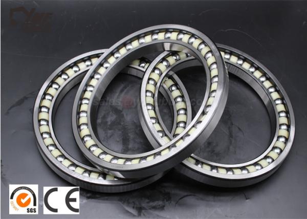 Stainless Steel Groove Ball Bearing / Excavator Swing Bearing Replacement