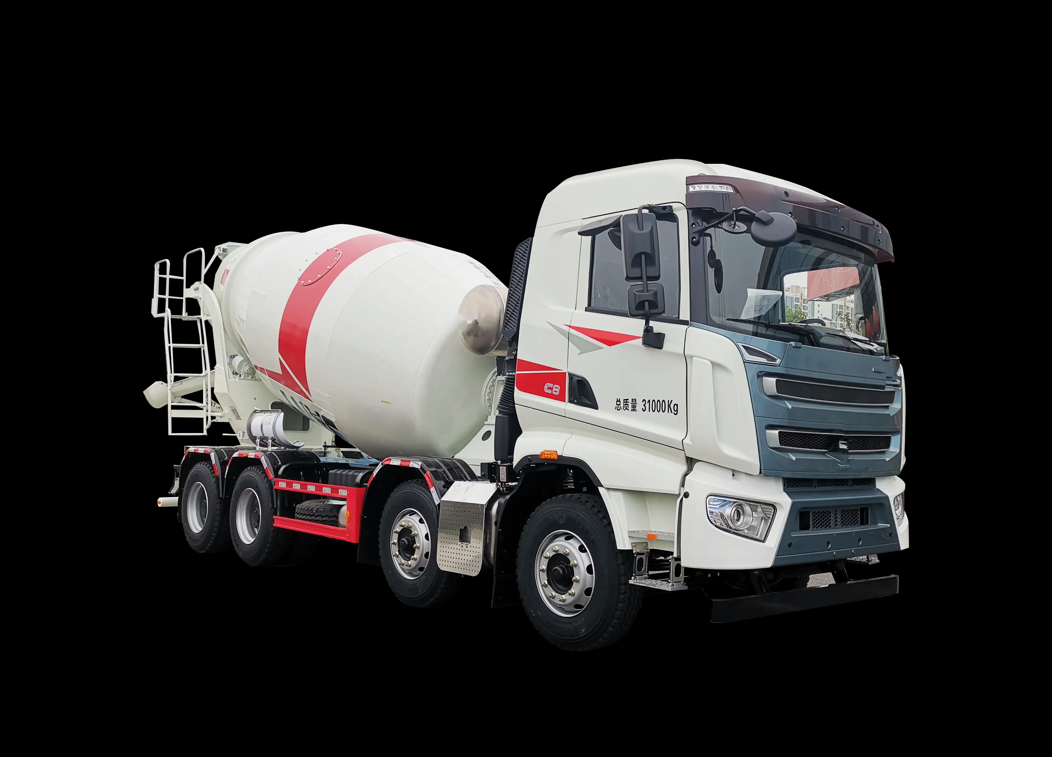 Euro 3 Special Purpose Trucks Heavy Duty Concrete Cement Mixer Truck 12 M3