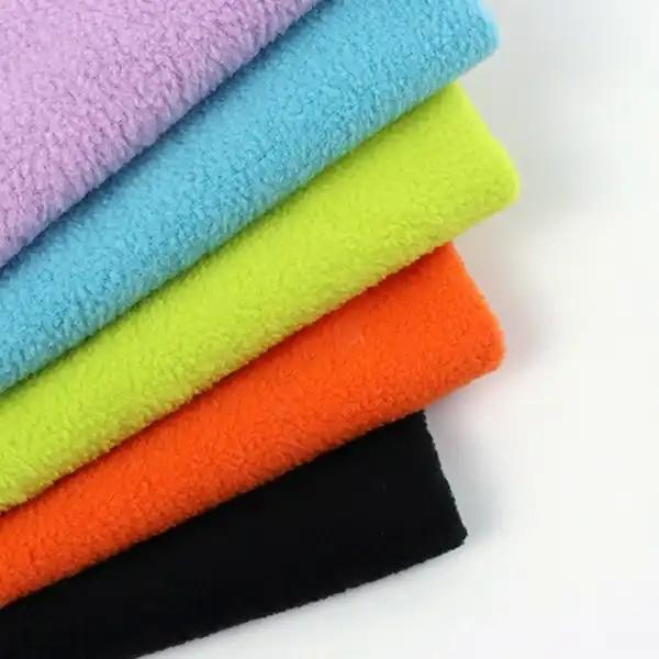 150d*144f Tricot Knitted Double Side Brushed Micro Fleece Polar Fleece Fabric