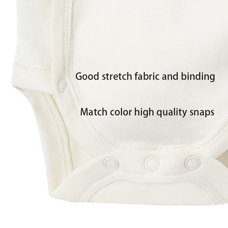 Custom Embroidery Baby Long Sleeve Rompers organic cotton knitted newborn baby rompers