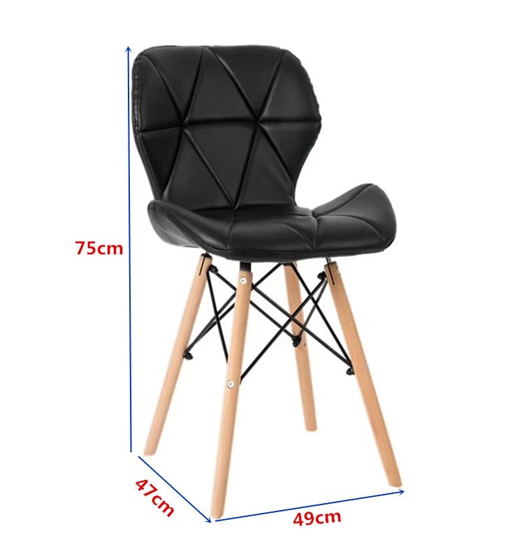 Modern leisure dessert shop dining chair business negotiation clear bar chair high stool coffee shop Nordic simple chair