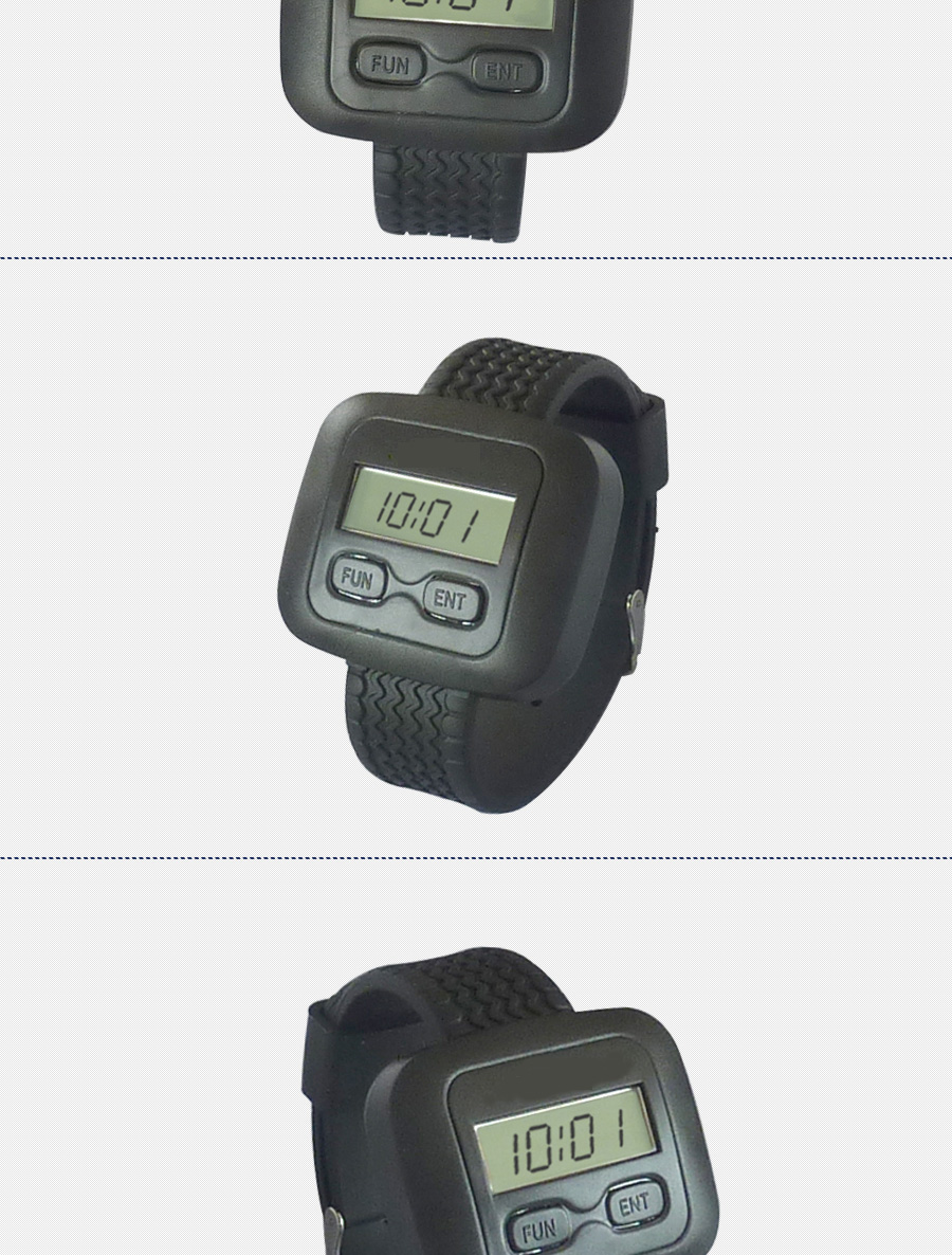 Liquid crystal display waterproof wrist watch with long standby time