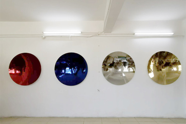 120cm High 316 Stainless Steel Mirror Sculpture for Home Decor